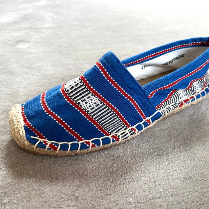 Krama Heritage - Wholesale Sandals - Women's - Ratanakiri Royal Blue Espadrilles5