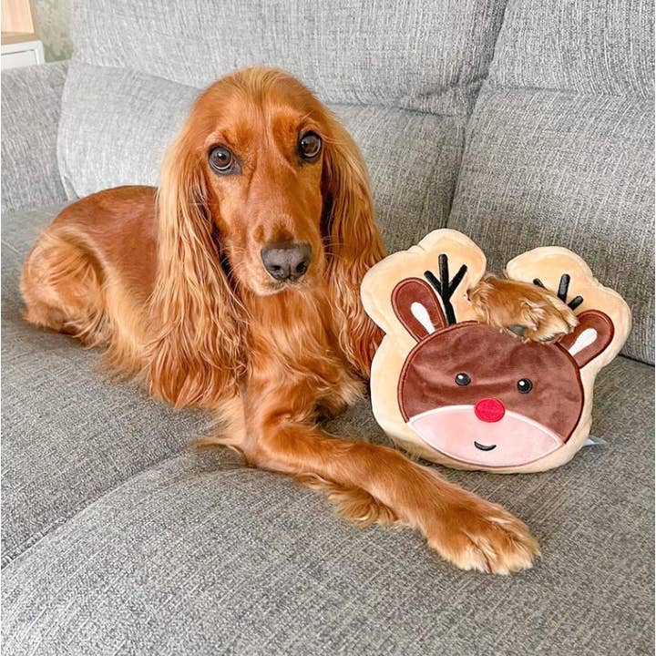 Midlee Designs - Wholesale Pet plush toy – Dog - Midlee Reindeer Sugar Cookie Dog Toy3