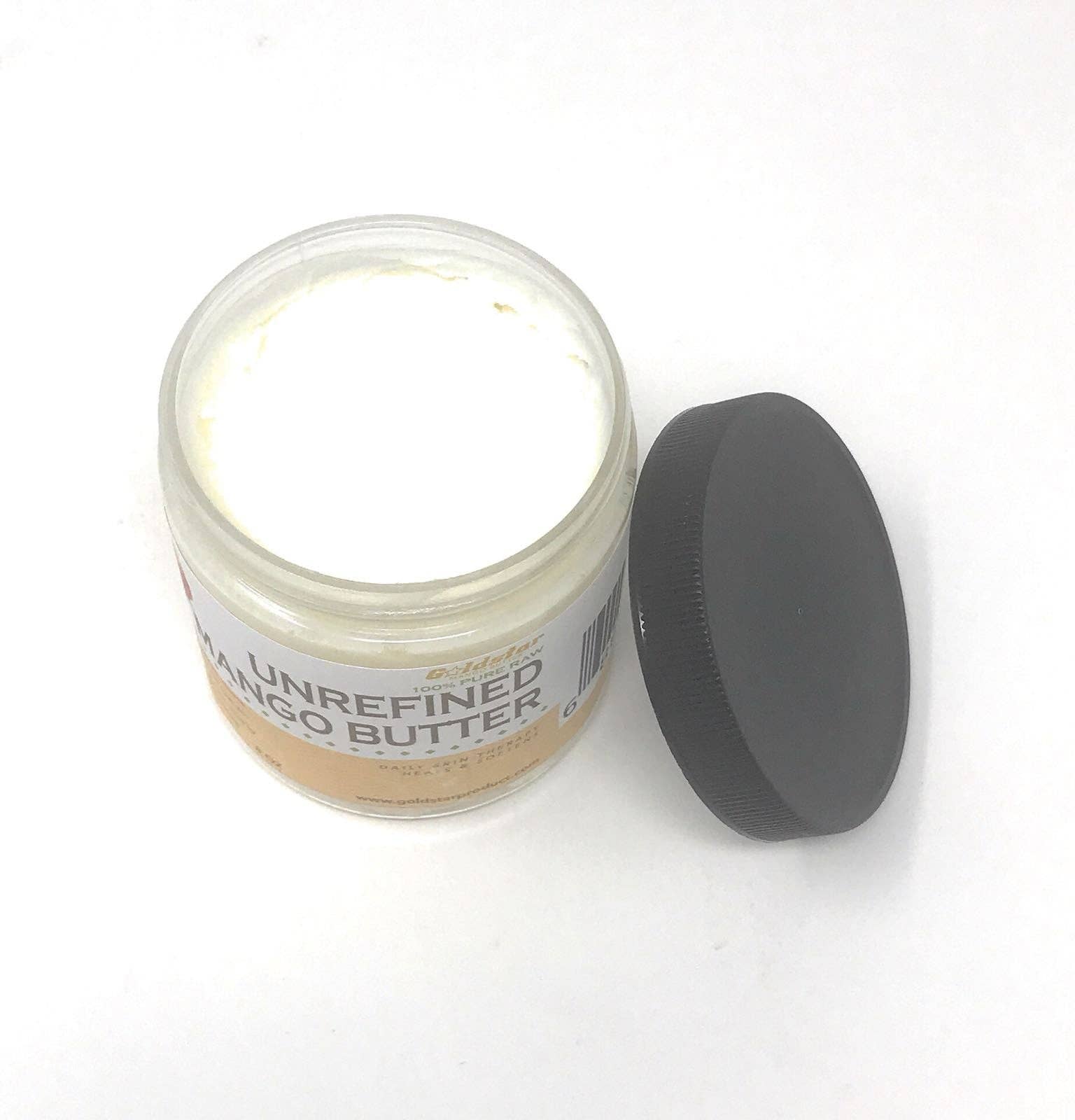 Goldstar Shea Butter - Wholesale Body Balm/Butter - Goldstar 100% Pure Raw Unrefined Mango Butter - 8OZ4