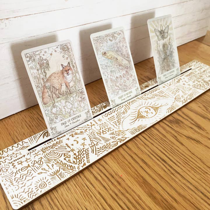 Triple Oracle Celestial Angel Tarot Card Display Holder for wholesale by Gorgeous Little Bits