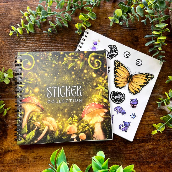 Mushroom Glow Sticker Book for wholesale by SwirliNyx