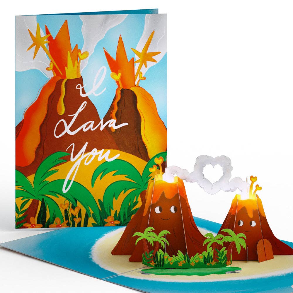 Lovepop Cards - Wholesale Love Card - I Lava You 5x7" Light-Up Pop-Up Card3