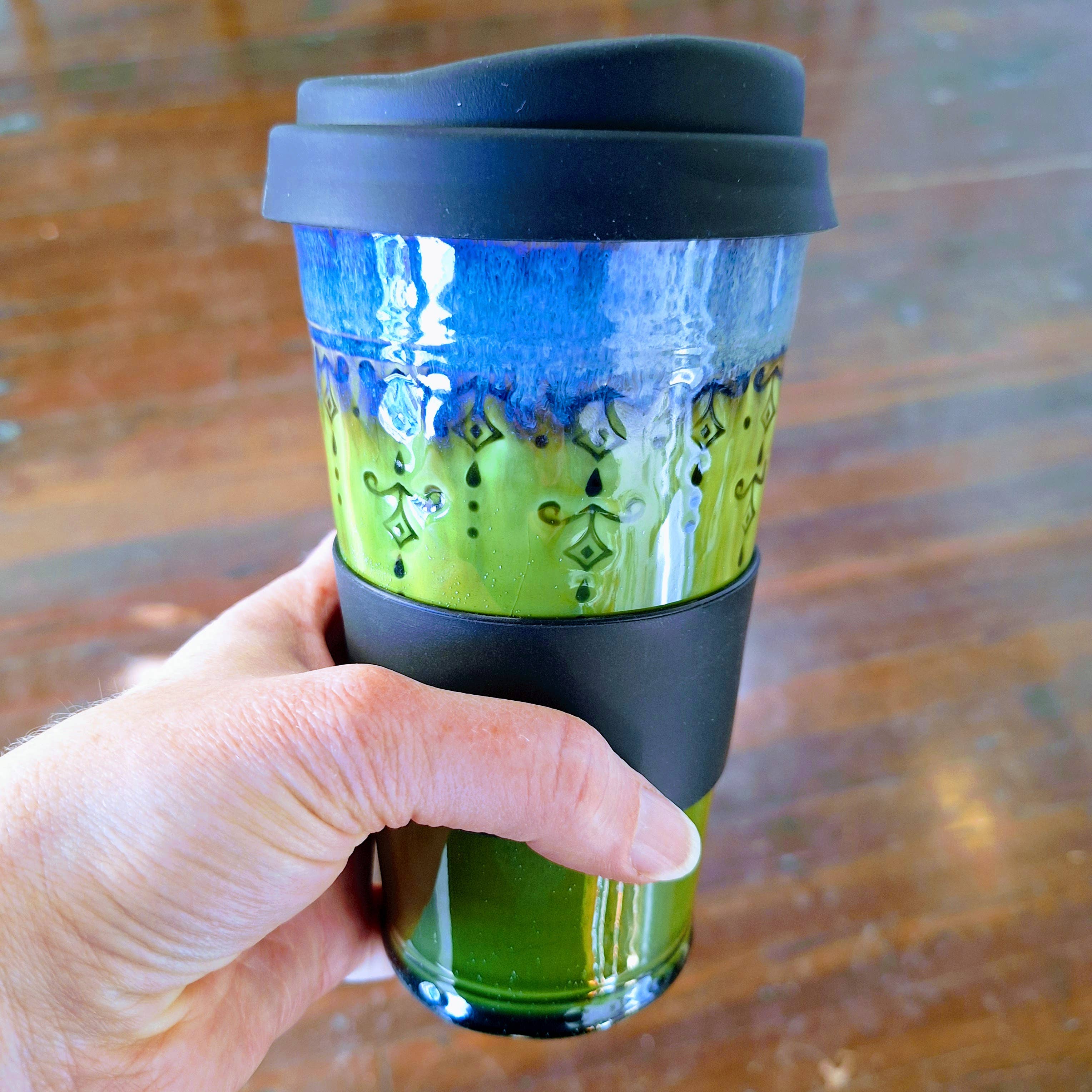 Plays in Mud Pottery - Wholesale Insulated Mug/Tumbler - 16 oz Travel Mug Handmade Stoneware Made to Order0