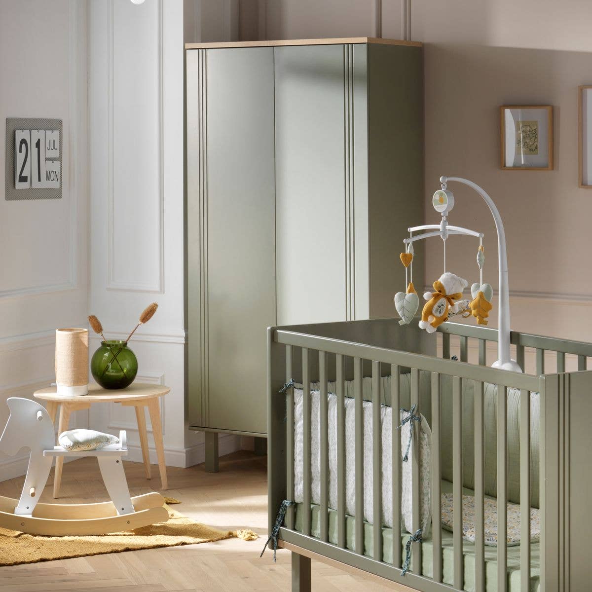 Sauthon - Wholesale Cabinet - ELEONORE KHAKI 2-DOOR WARDROBE3