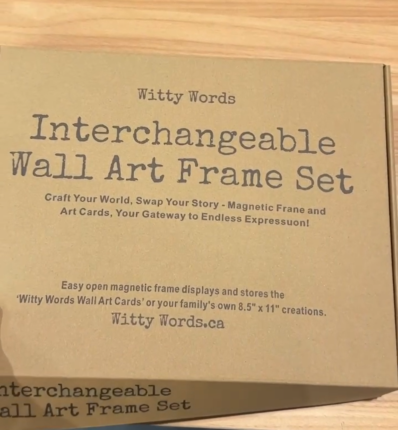 Witty Words - Cards and Wall Art - Wholesale Picture Frame - 4 in 1 Lighthouse Witty Words Display & Storage - Frame Set6