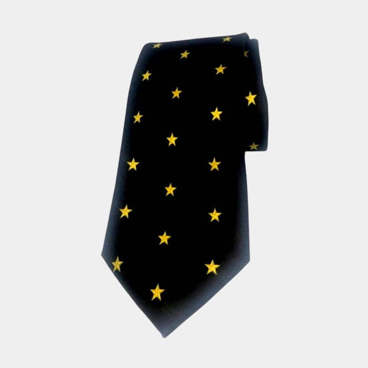MILANO GOLD STAR SILK TIE for wholesale by RODOLFO MEDINA
