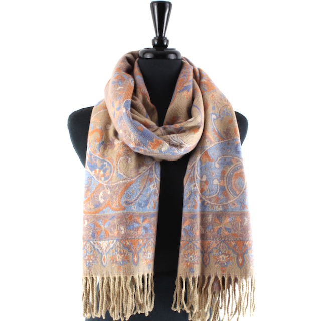 Pretty Persuasions - Wholesale Scarf - Women's - S23283 Paisley Sprigs Scarf9
