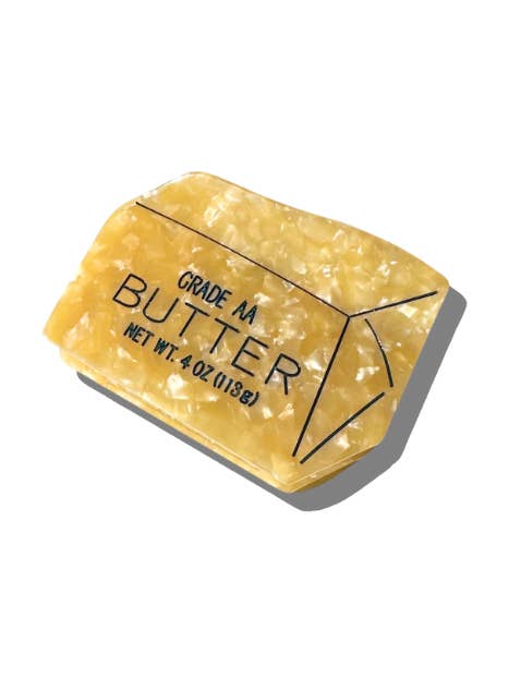 Hand-painted Butter Claw Hair Clip | Eco-Friendly for wholesale by Solar Eclipse