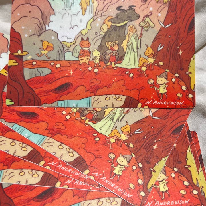 Natalie Andrewson - Wholesale Sticker - Beyond The Waterfall Town Sticker1