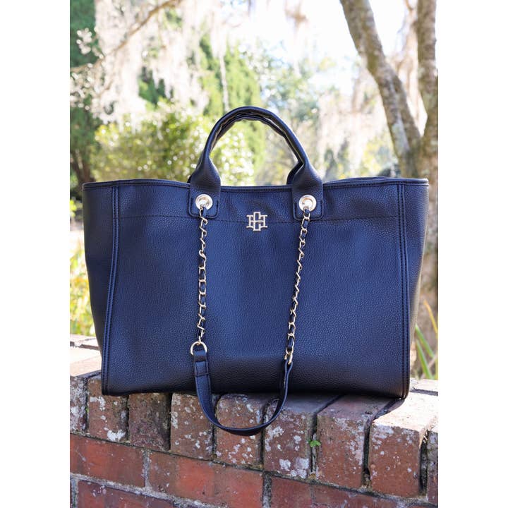 Caroline Hill - Wholesale Tote Bag - Women's - Melissa Tote Bag BLACK