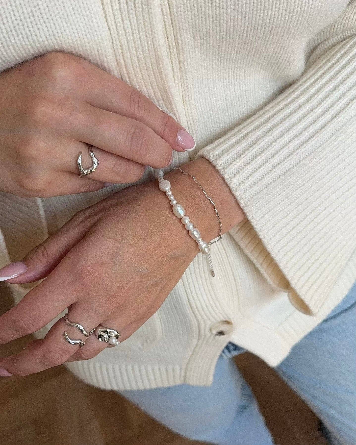 Nava Copenhagen - Wholesale Band/Stacked Ring - Muriel Ring - Silver2