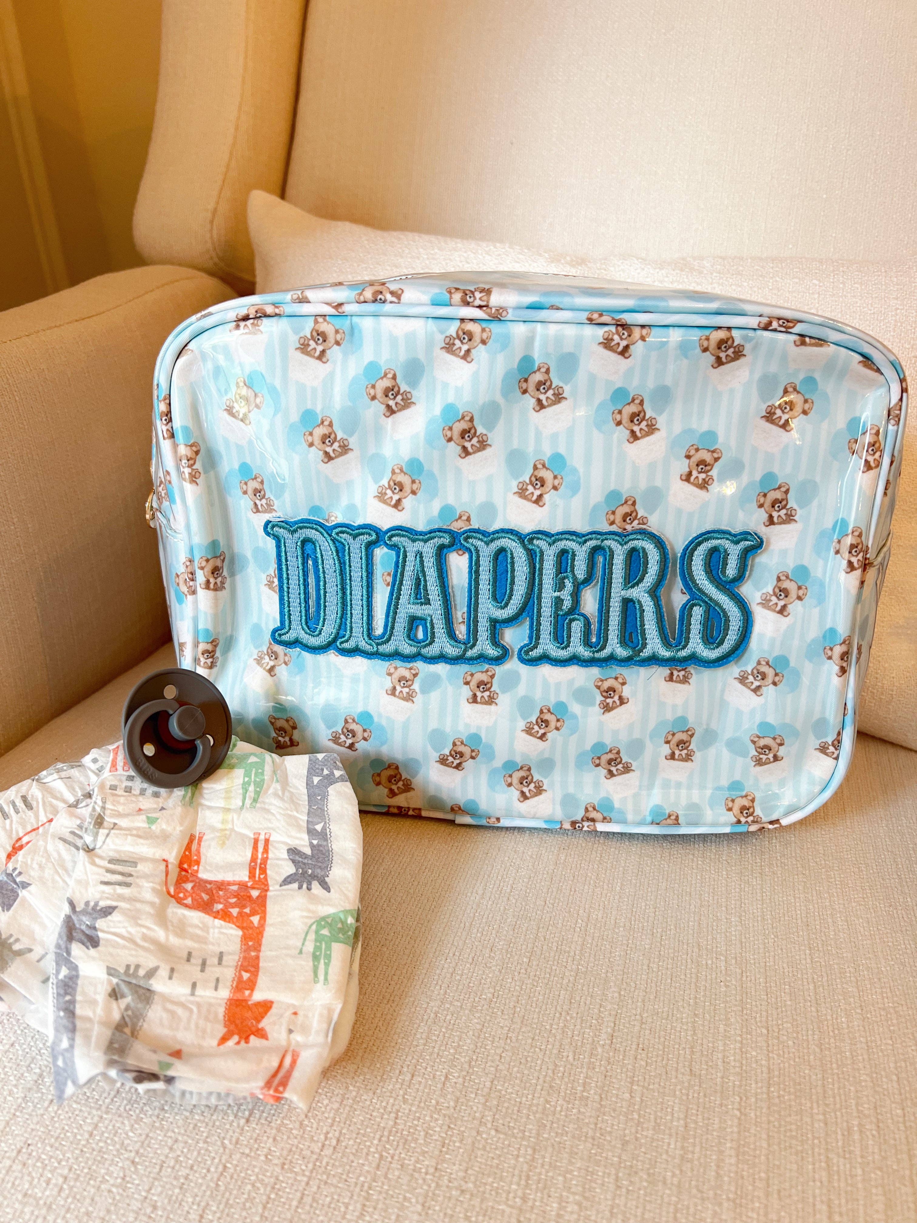 KENZKUSTOMZ - Wholesale Diaper Caddy - Baby - Diapers XL - Clear Coat Bag10