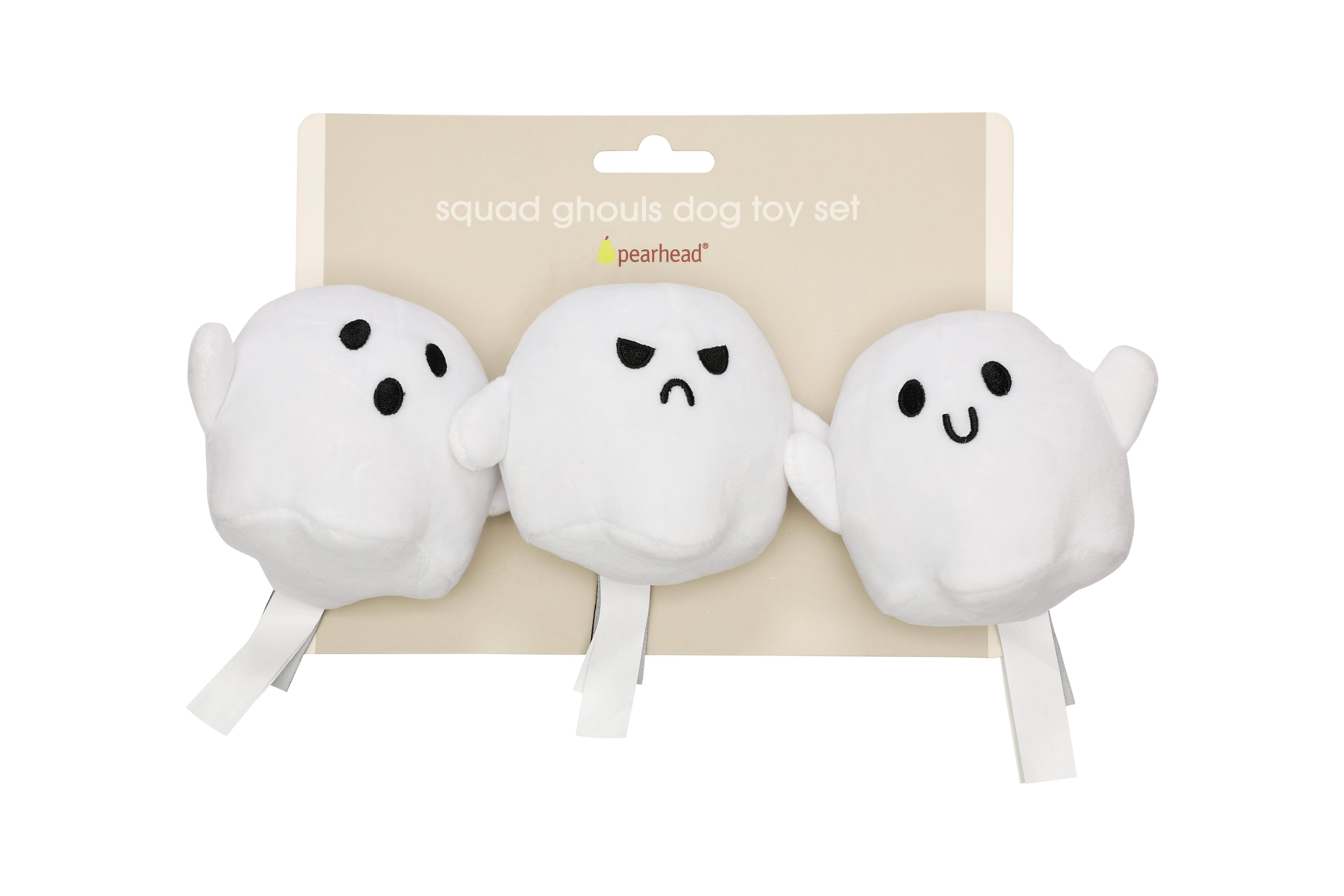 Pearhead - Wholesale Pet Plush Toy - Dog - Halloween Ghosts Dog Toys, Set of 38