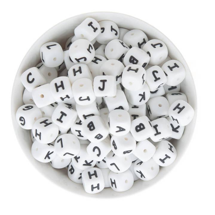 Square White Alphabet Silicone Beads and other Purchase Wholesale alphabet beads. Free Returns & Net 60 Terms on Faire trending on Faire.