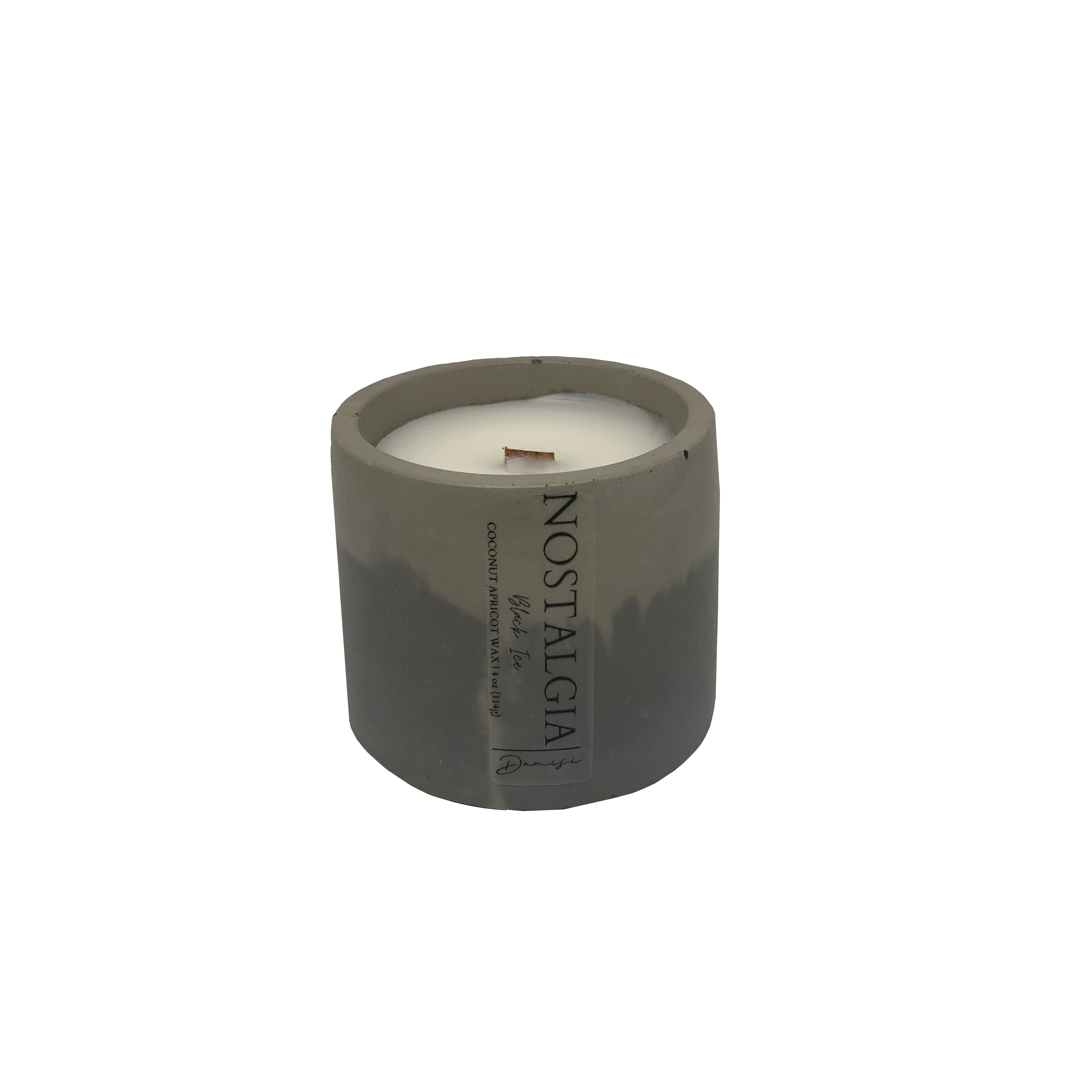 Damisi - Wholesale Jar/Filled Candle - NOSTALGIA Concrete Candle0