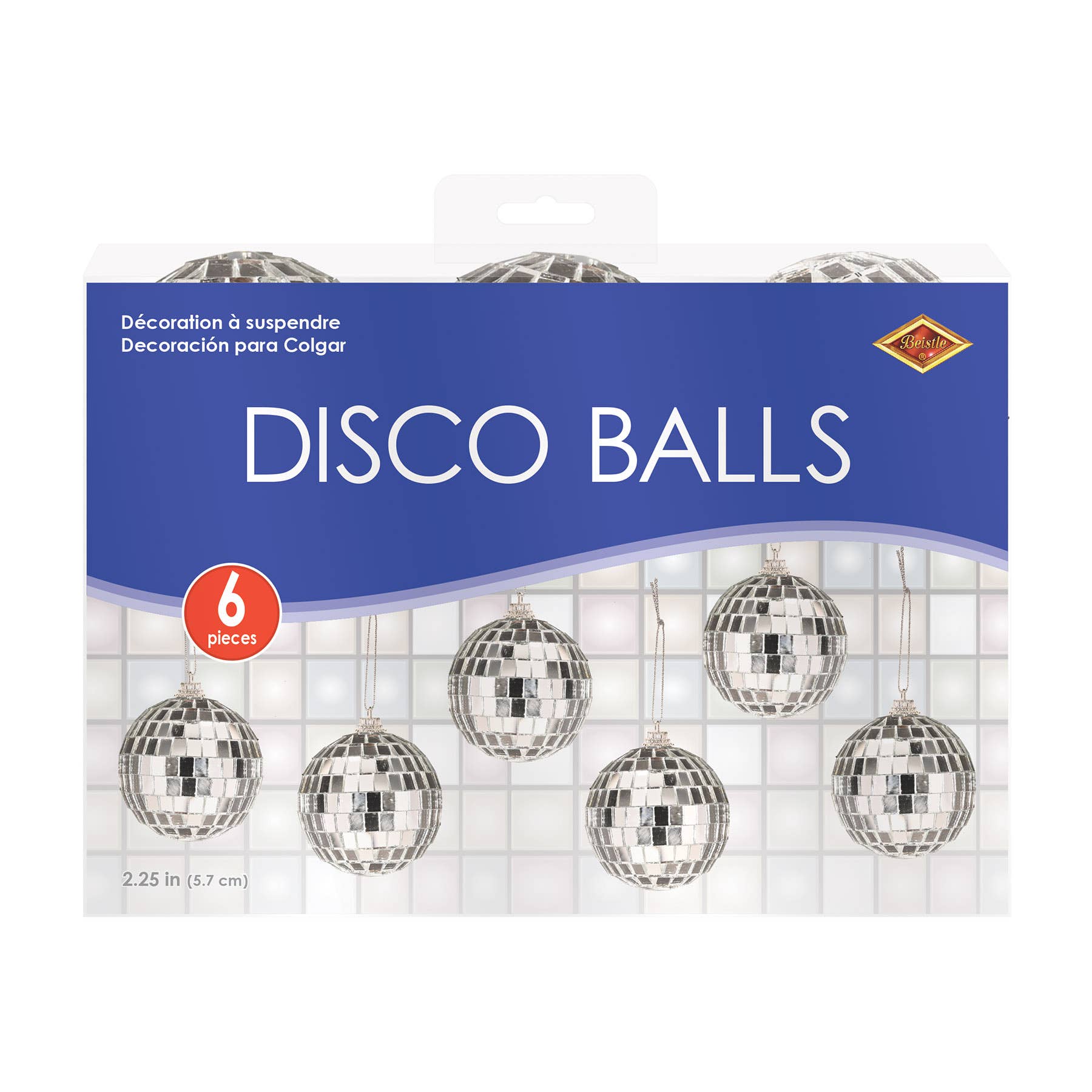 Beistle - Wholesale Party Favor - 2.25" Disco Balls, Six-Pack1