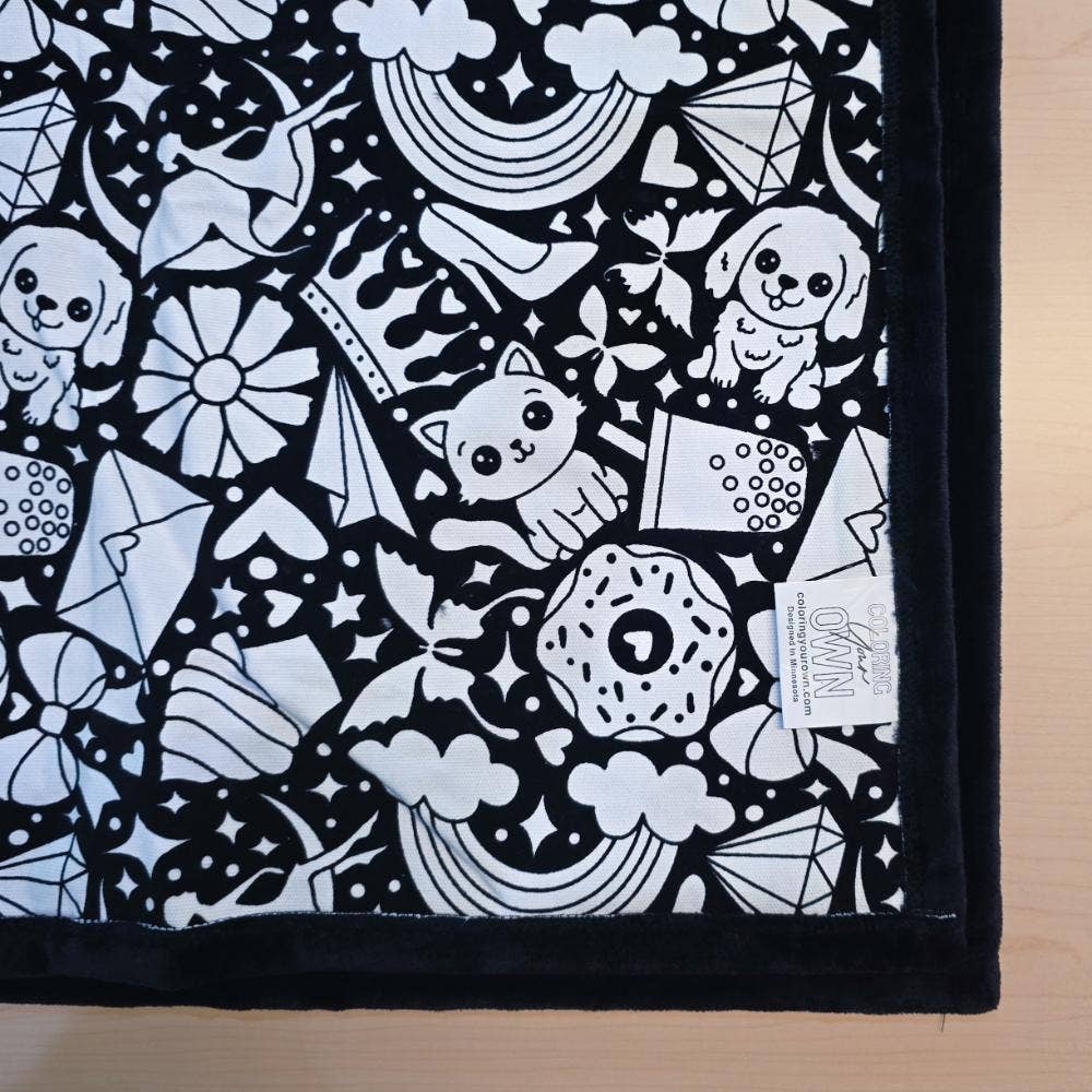 Coloring Your Own - Wholesale Throw Blanket - Color Your Own Blanket - Australia0