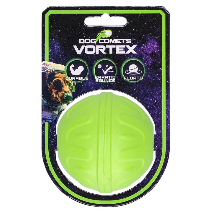 Dog Comets Vortex balle Verte pour la vente par Hofman Animal Care