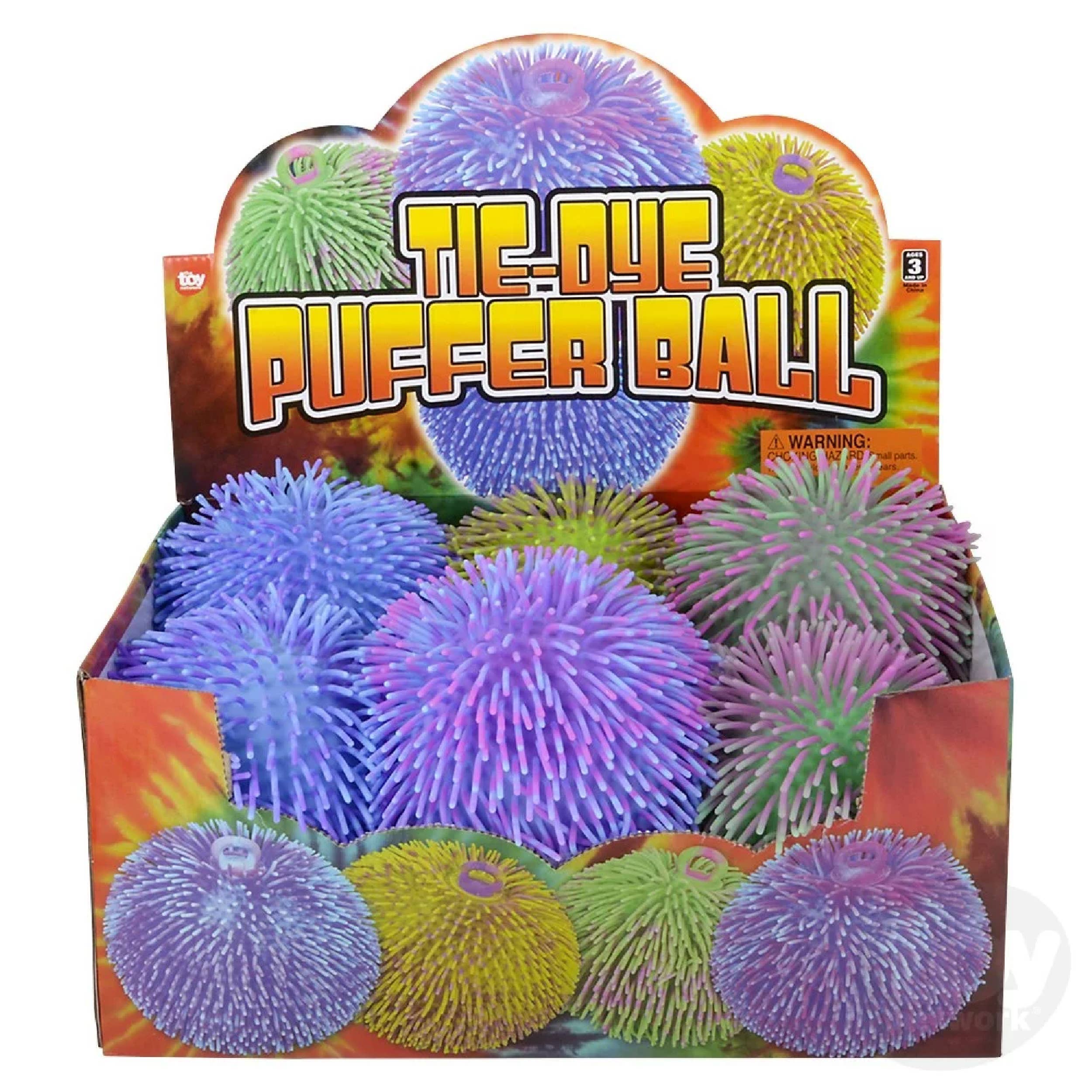 Buddha Yoga – wholesale Fidget toy – Kids – TieDye Puffer Ball Stress Relief Toy In Bulk1