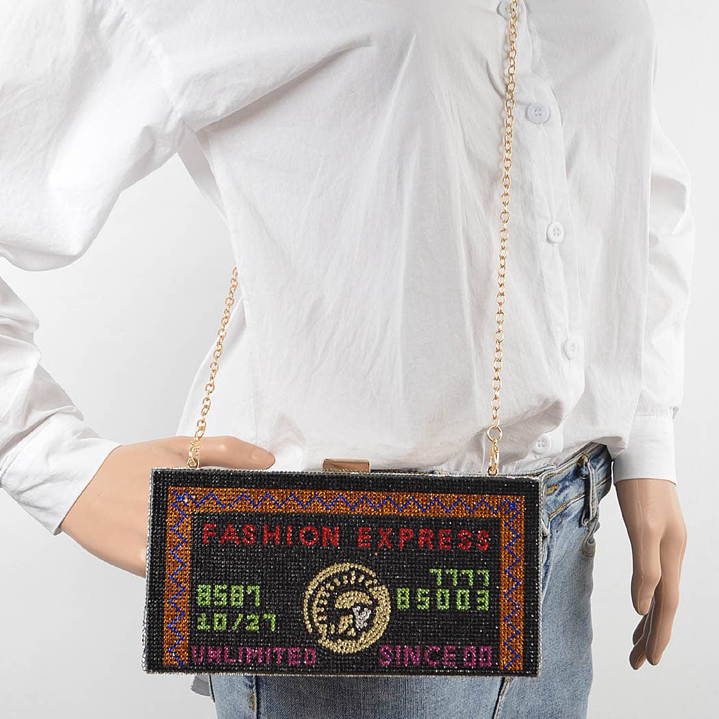 3AM BY H&D ACCESSORIES – Bolsa - Mulher por atacado – Clutch para cartão de crédito com strass7