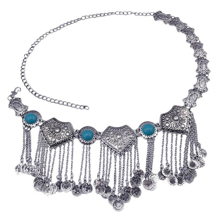 Ole - Wholesale Belt - Women's - Coins Tassel Waist Chains WA00491