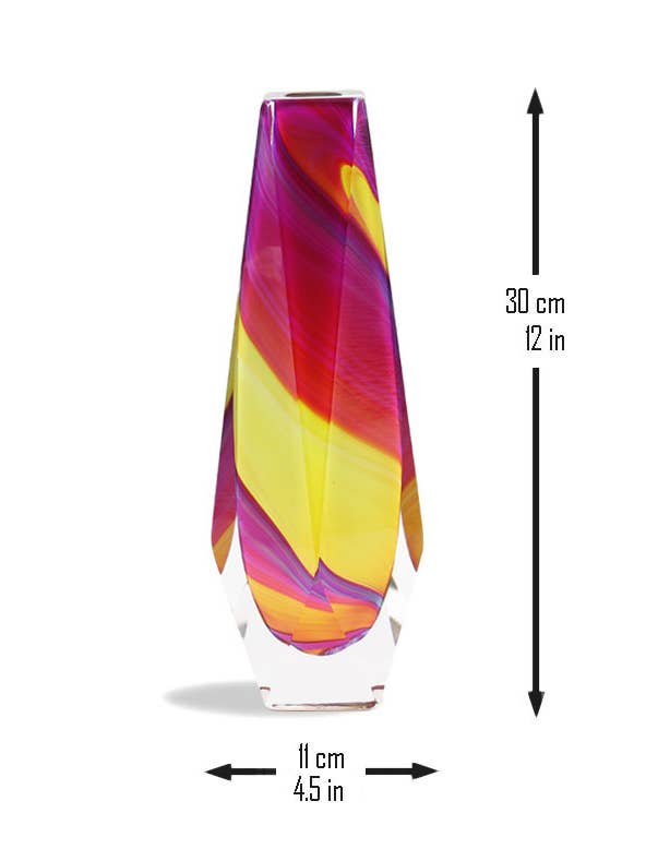 Calcedônia GOCCIA Vaso de Vidro Murano por atacado de ALESSANDRO MANDRUZZATO TM