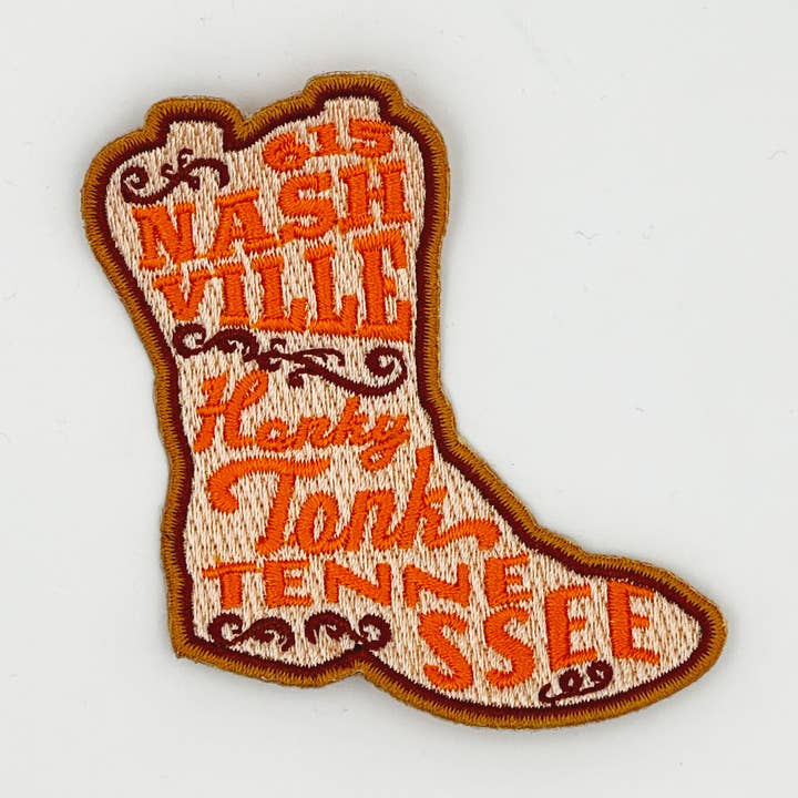 Cotton Mule - Vente Écusson - Patch pour bottes Nashville Honky Tonk Tennessee0