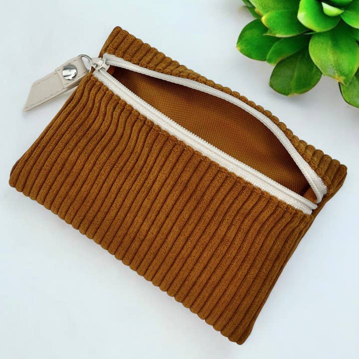 Emmanuel Création - Vendita all'ingrosso Astuccio - Unisex - Borsa S, "Velluto a coste" cammello1