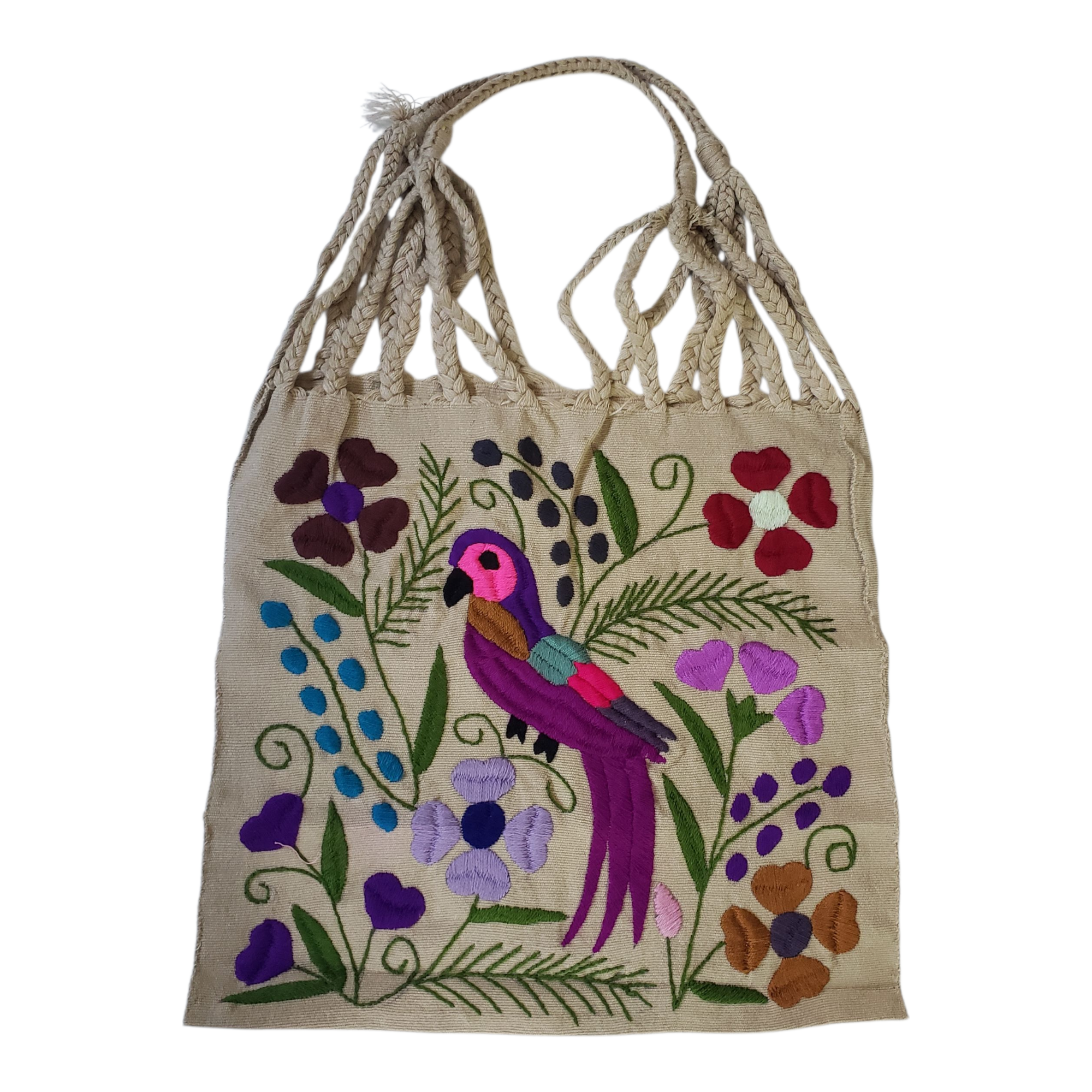 The Little Pueblo - Wholesale Tote Bag - Women's - Embroidered Mexican Woven Tote Bag2