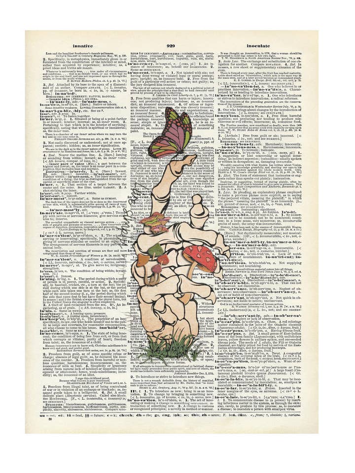 Skeleton, 420, art, vintage, tirages de dictionnaire pour la vente par Crazilyhumbledesigns