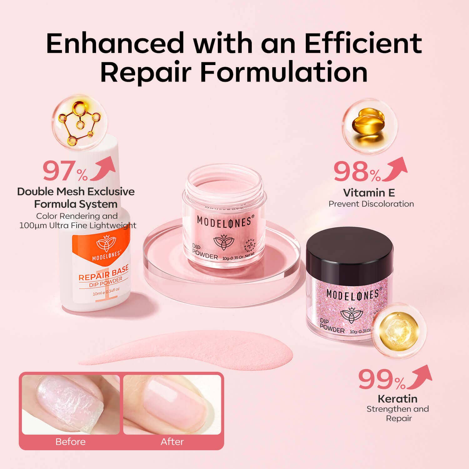 Modelones - Wholesale Nailcare Set - Pick Me - 19Pcs Dipping Powder Kit6