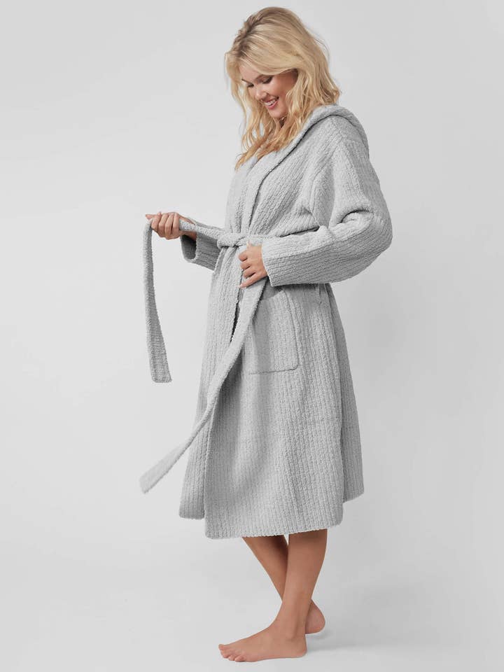 Sunday Citizen - Wholesale Robe - Women's - Ribbed Hooded Robe13