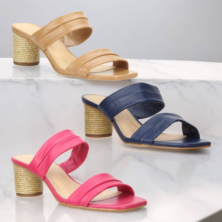 Victoria-Leather Slide Sandal 55203 for wholesale by Bruno Menegatti