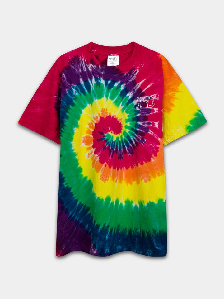 Oversized Tie Dye T-Shirt - Red for wholesale by Shibumi