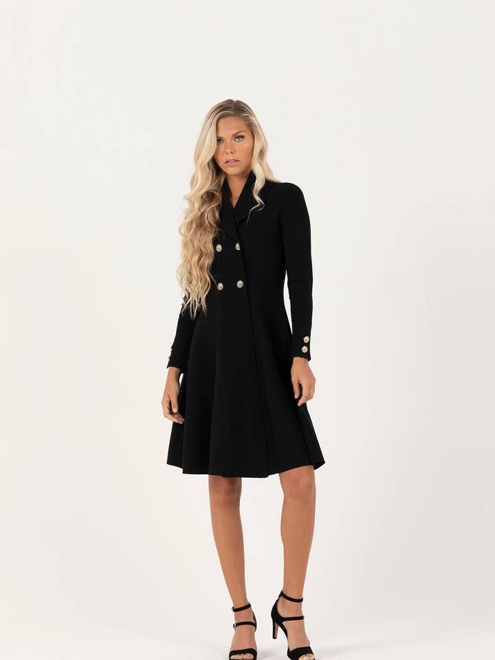 Chardonay Knit Blazer Dress for wholesale by Aleeza Paris