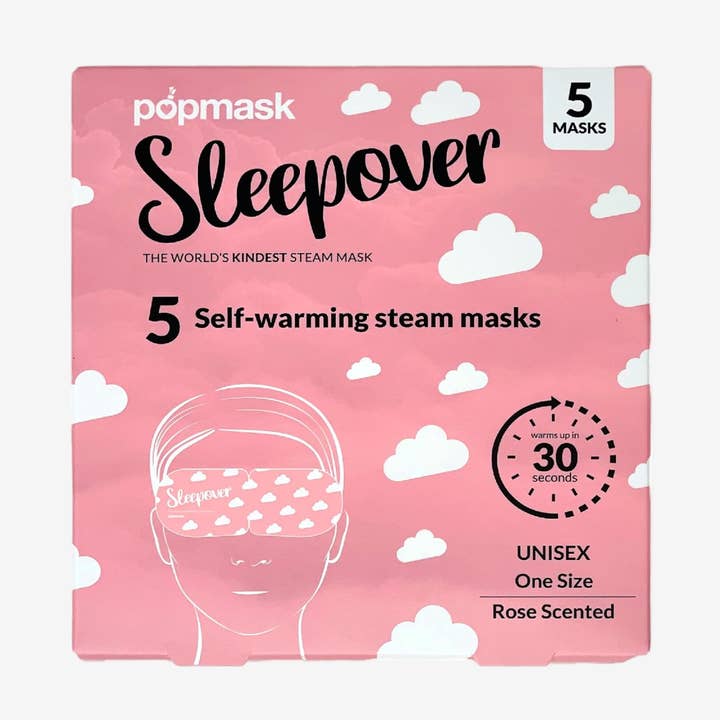 Sleepover Self-Heating Eye Masks for wholesale by Popmask London