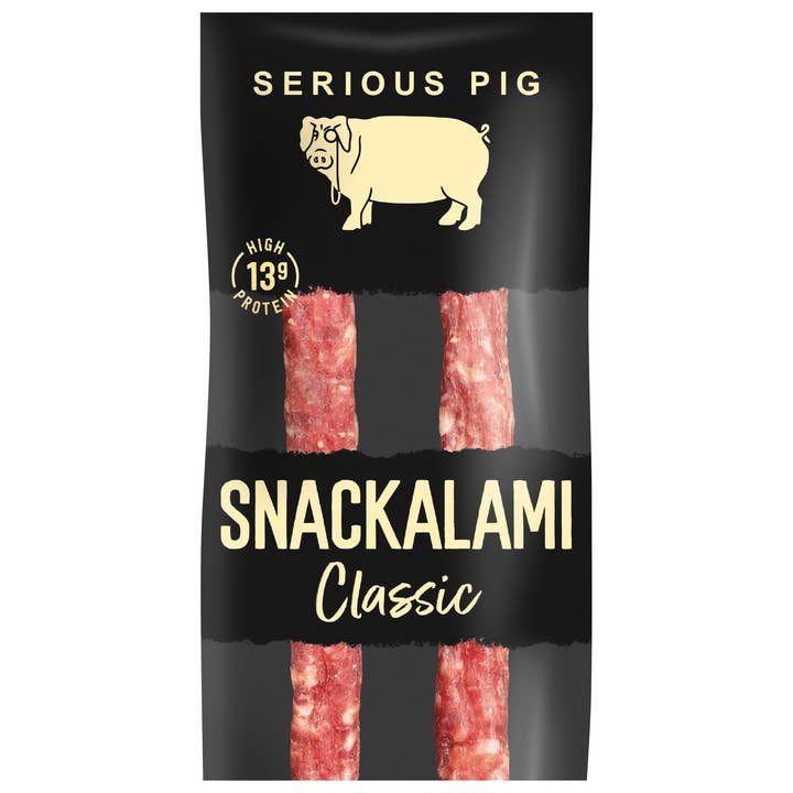 Serious Pig - Wholesale Jerky - Snackalami 'Classic' (shelf-ready box of 24 x 30g)