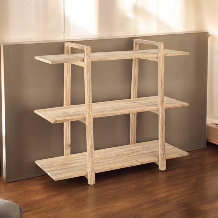 Raw Wood - Wholesale Free Standing Shelf - Shelf, Handmade Kaba for Living Room, Dining Room, and Office1