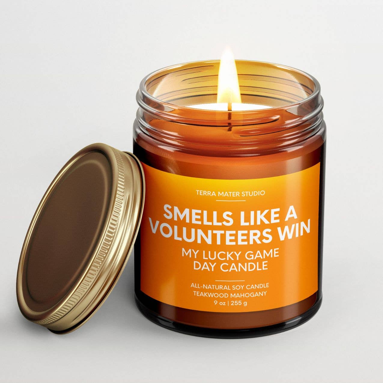 Terra Mater Studio LLC - Wholesale Jar/Filled Candle - Smells Like A Volunteers Win Candle, Volunteers Merch2