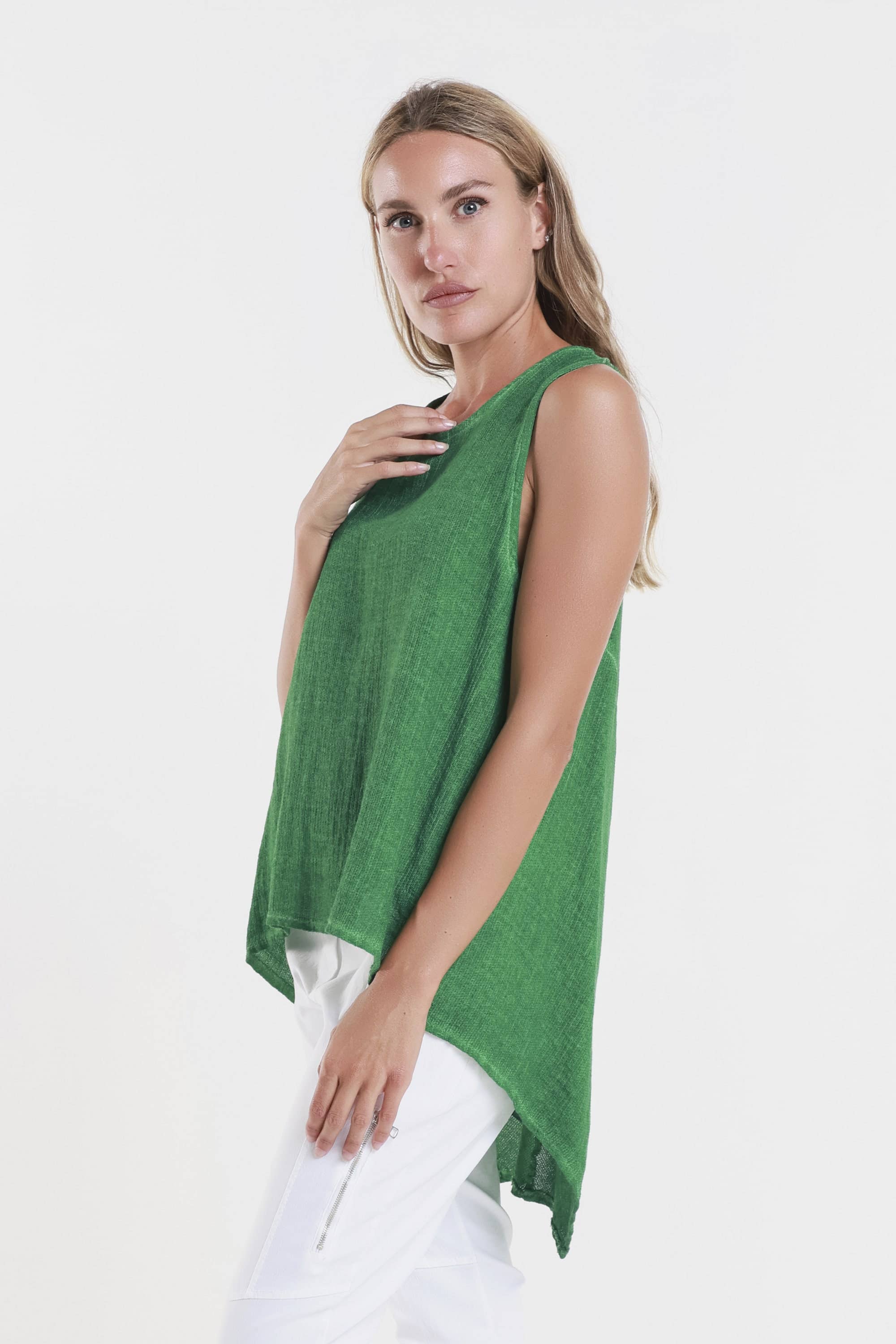 TINA Stephens Italy/Tees By Tina - Wholesale Tank Top - Women's - Lexa Lin-Co Tunic Tank (BT117)27