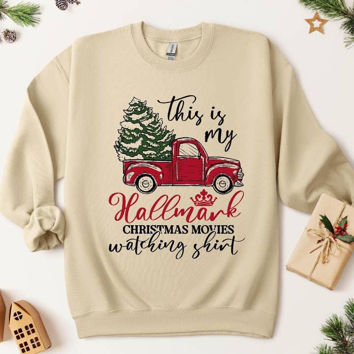 This Is My Hallmark Christmas Movie Watching Sweatshirt for wholesale by TheKingShirt