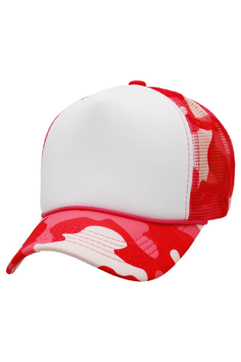 Cap Zone - Wholesale Trucker Hat - Unisex - Camouflage Five Panel Foam Trucker Hat16