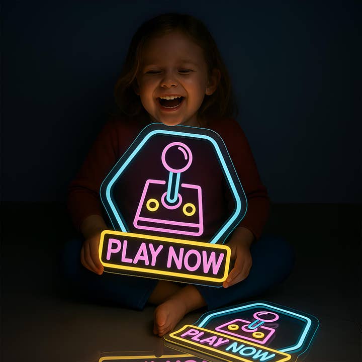 2-sidet tilpasset neonskilt LED-skilt spilleværelsesdekoration for engroshandel hos GSJJ