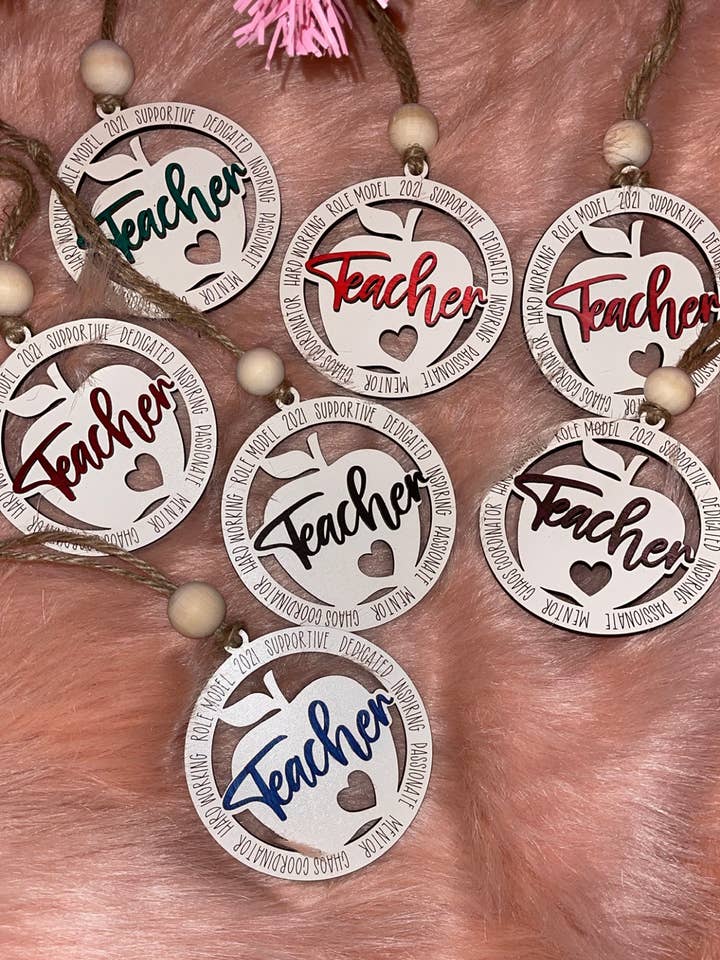 Ornamento professor por atacado de Xtina’s Craft Corner