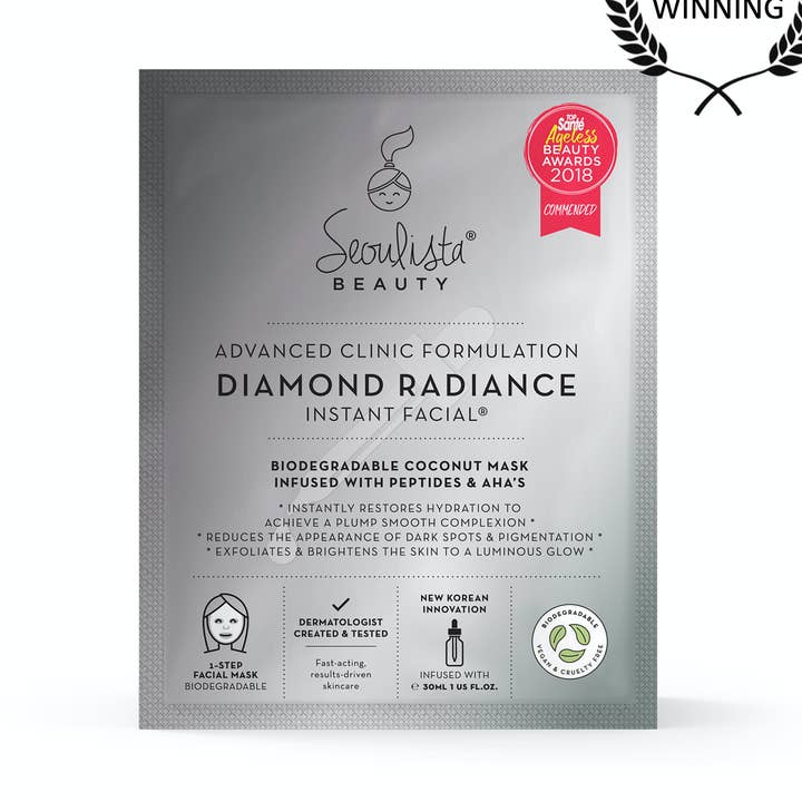 Seoulista Beauty Diamond Radiance Instant Facial - 3pack for wholesale by Seoulista