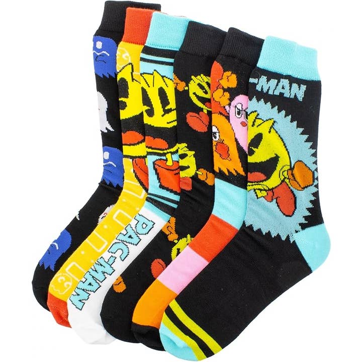 Pac-Man 6er-Pack Crew-Socken für den Großhandel von HYP