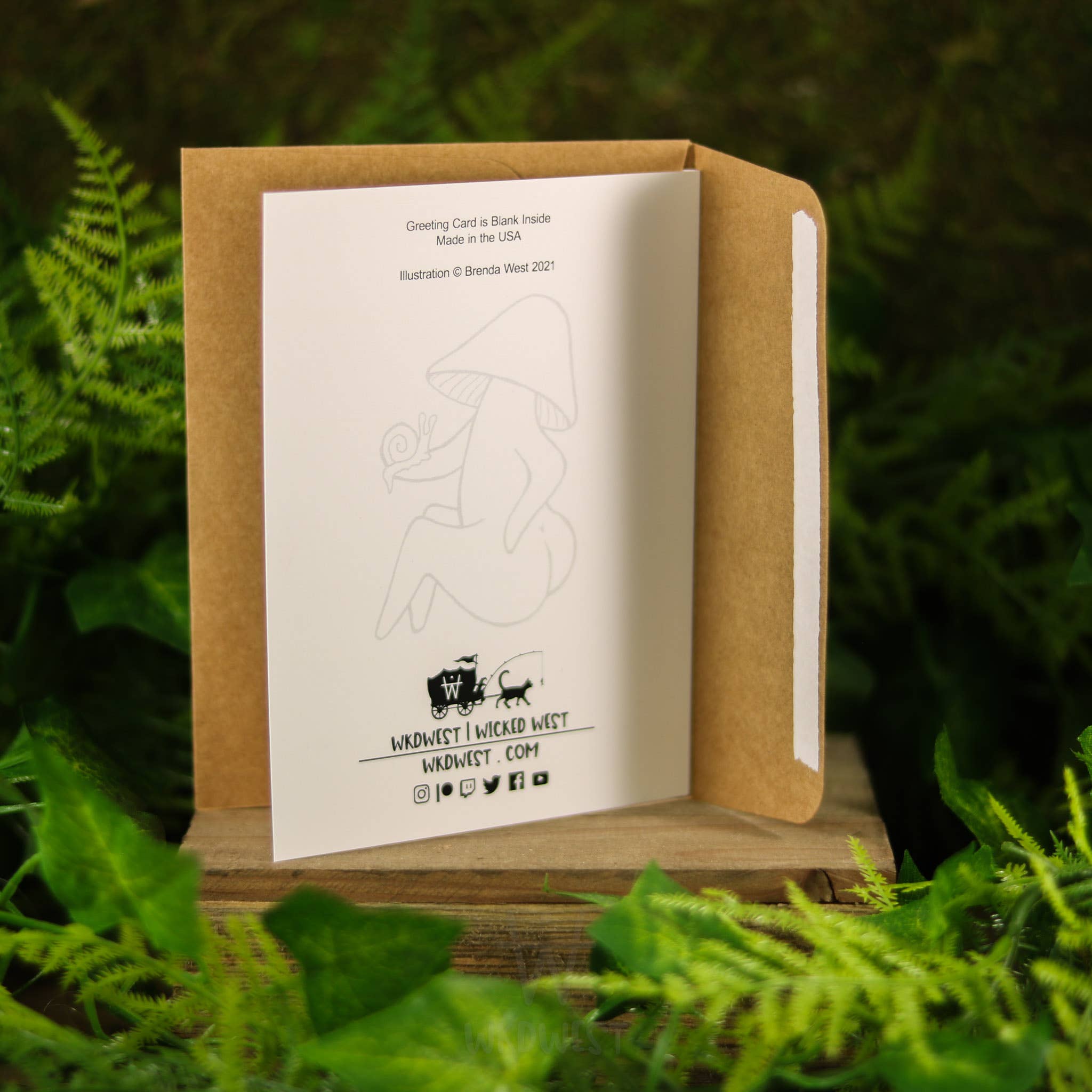 Funguise Friends by WkdWest - Wholesale Everyday Greeting Card - "M.I.L.F.s" - Funguise™ Greeting Card w/ sticker1