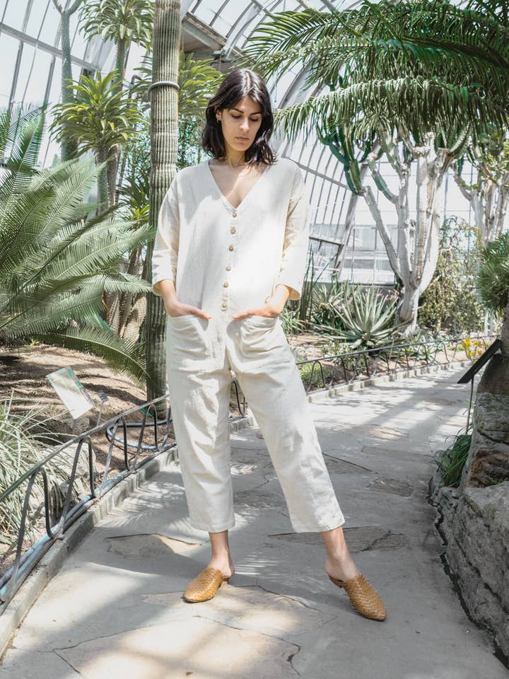 Happy French Gang - Wholesale Jumpsuit - Women's - Cream Jumpsuit2