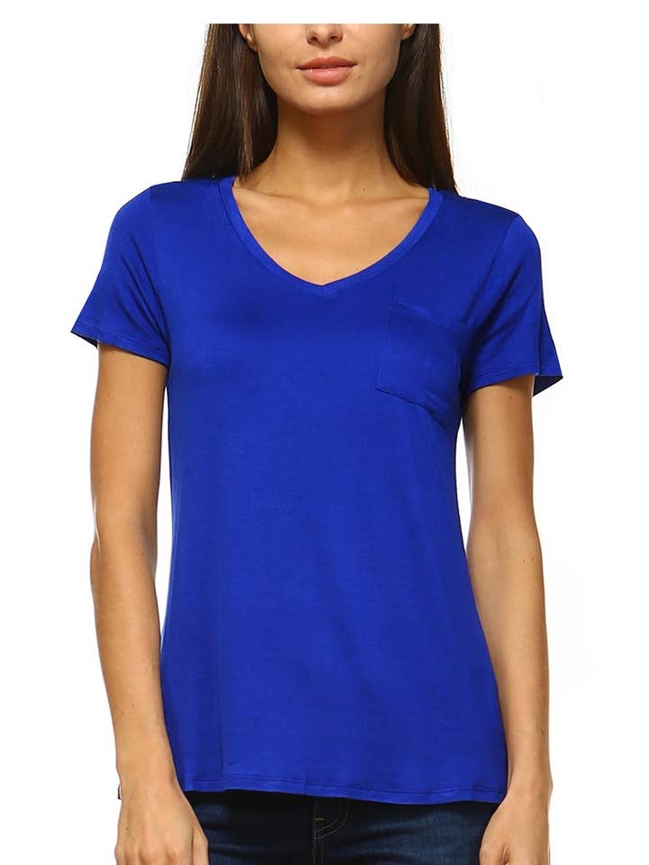 WOMENS CASUAL SOLID V NECK SHORT SLEEVE T SHIRT and other Purchase Wholesale plain t shirt. Free Returns & Net 60 Terms on Faire trending on Faire.