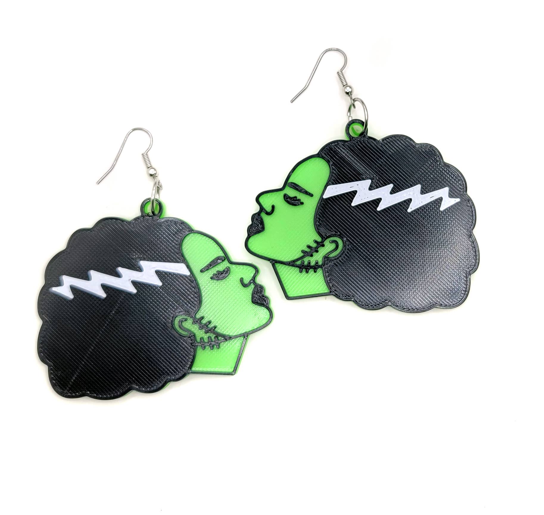 Printy Vibes - Vendita all'ingrosso Orecchini pendenti - Orecchini Monster Bride Spooky Horror stampati in 3D